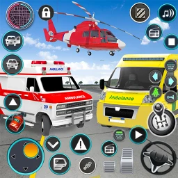 أيقونة Heli Ambulance Simulator Game